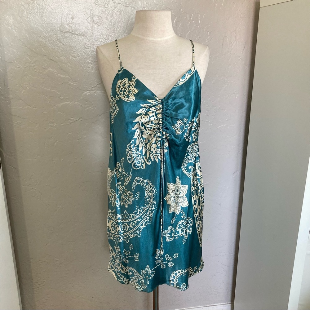 NEW! Zara Effect mini satin printed dress - Picture 2 of 8